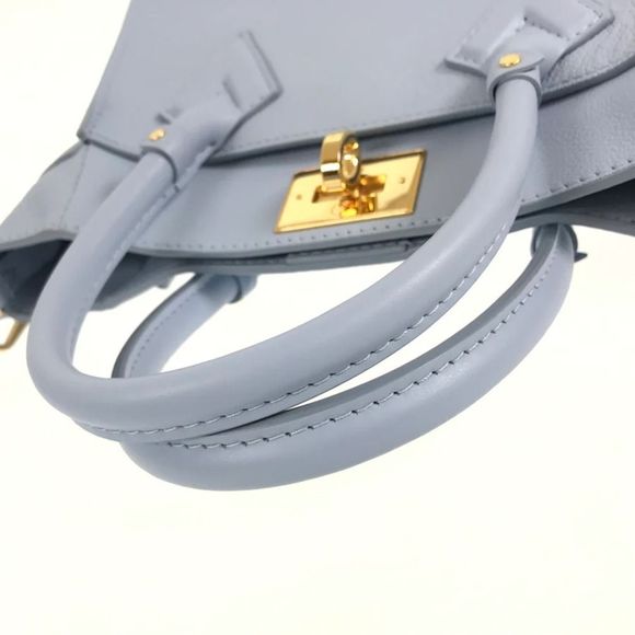 Louis Vuitton On My Side PM Mahina Leather Handbag Blue - Picture 12 of 16